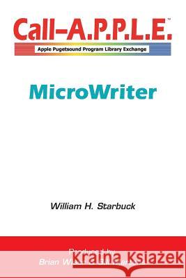 MicroWriter William Starbuck 9781387943074 Lulu.com