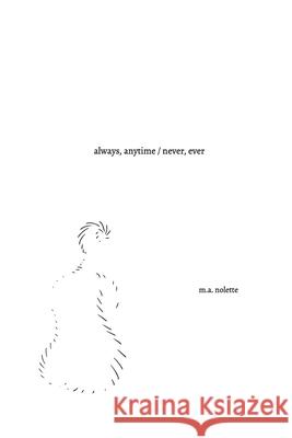 always, anytime / never, ever M A Nolette 9781388201999 Blurb