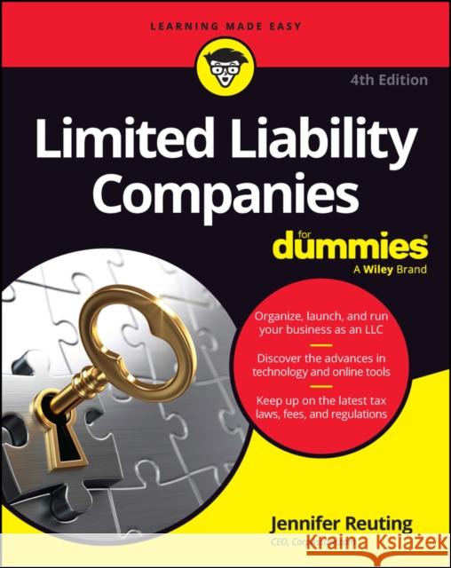 Limited Liability Companies For Dummies Jennifer Reuting 9781394183333 For Dummies
