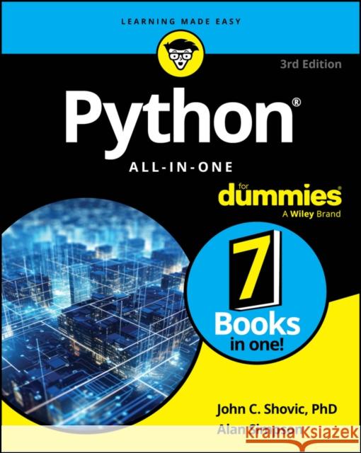 Python All-in-One For Dummies Alan Simpson 9781394236152 