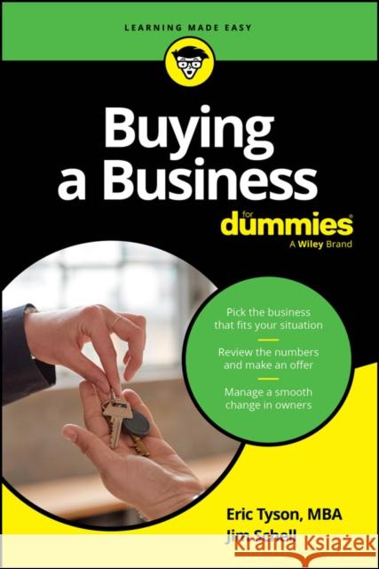 Buying a Business For Dummies Eric Tyson 9781394245758
