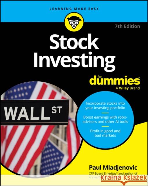 Stock Investing For Dummies Paul Mladjenovic 9781394254569