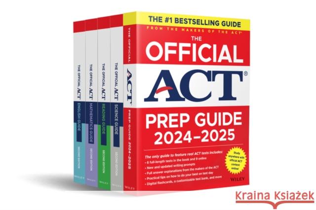 The Official ACT Prep & Subject Guides 2024-2025 Complete Set ACT 9781394259939 Wiley
