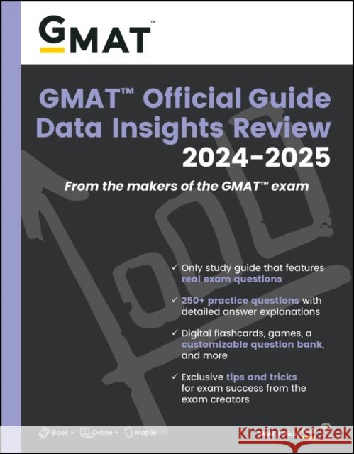 GMAT Official Guide Data Insights Review 2024-2025: Book + Online Question Bank Gmac (Graduate Management Admission Coun 9781394260096 Wiley