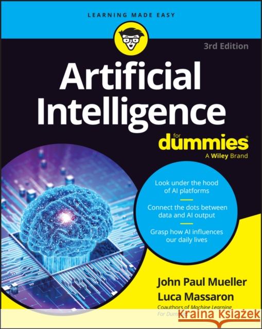 Artificial Intelligence For Dummies Luca Massaron 9781394270712