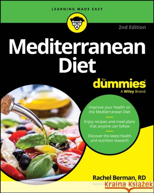 Mediterranean Diet For Dummies Rachel Berman 9781394276851 