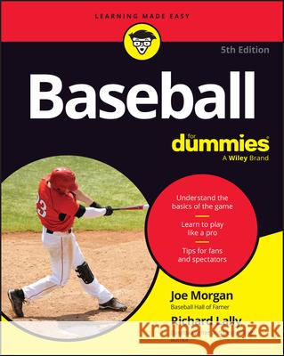 Baseball for Dummies Joe Morgan Richard Lally 9781394290833