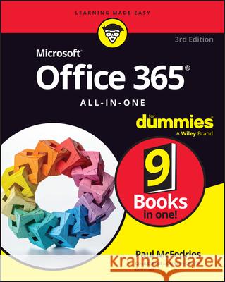 Office 365 All-In-One for Dummies Paul McFedries Peter Weverka 9781394295050 For Dummies