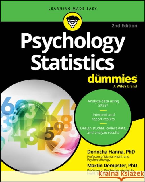 Psychology Statistics for Dummies Martin Dempster 9781394295319 For Dummies