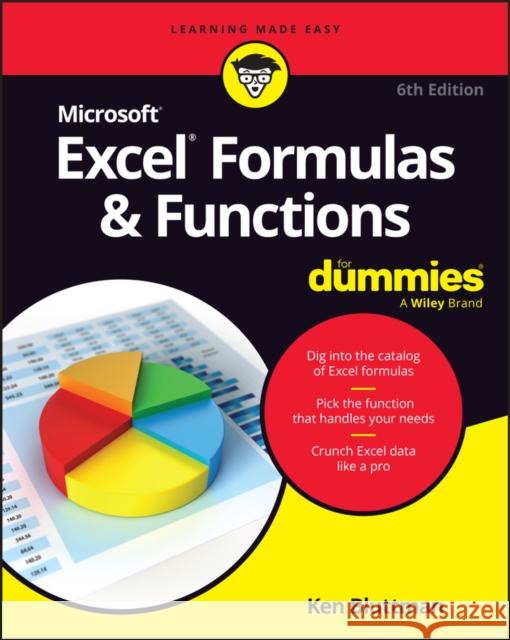 Microsoft 365 Excel Formulas & Functions For Dummies Ken Bluttman 9781394295517 For Dummies