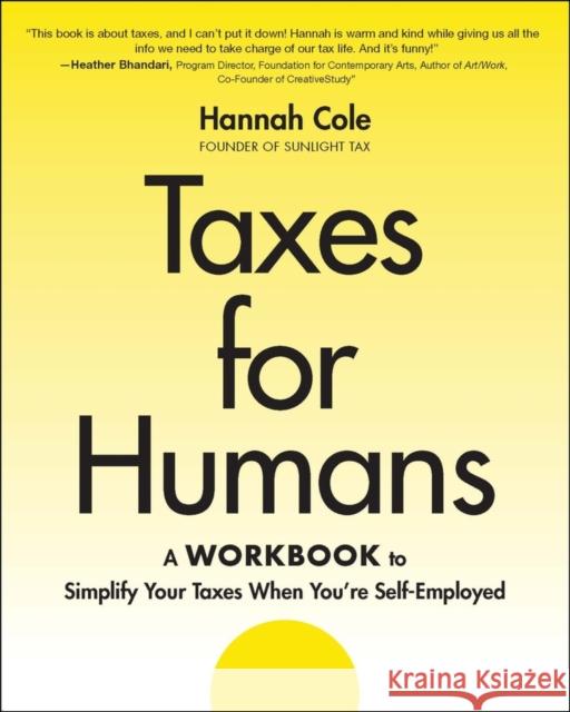 Taxes for Humans Workbook Cole, Hannah 9781394298891 Wiley