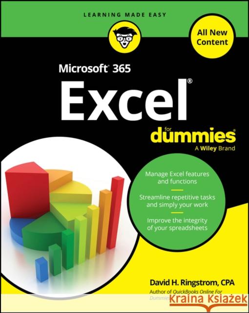 Microsoft 365 Excel For Dummies David H. Ringstrom 9781394317103 For Dummies