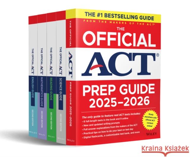 The Official ACT Prep & Subject Guides 2025-2026 Complete Set ACT 9781394335909 Wiley