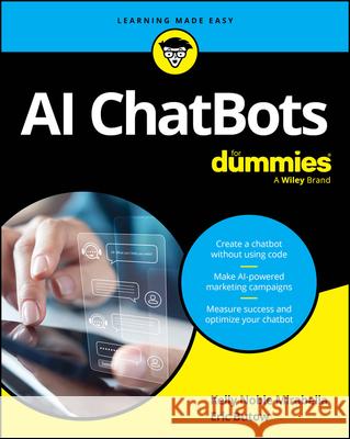 AI ChatBots For Dummies Eric Butow 9781394378555 For Dummies
