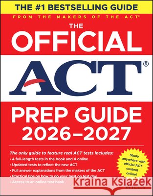 The Official ACT Prep Guide 2026 - 2027 ACT 9781394405510 Wiley