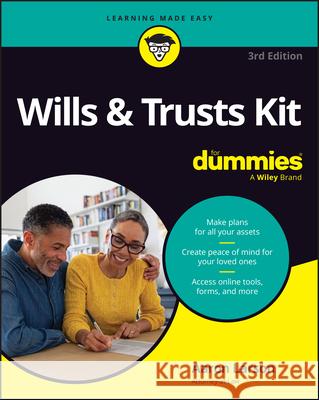 Wills & Trusts Kit for Dummies Aaron Larson 9781394416615 For Dummies