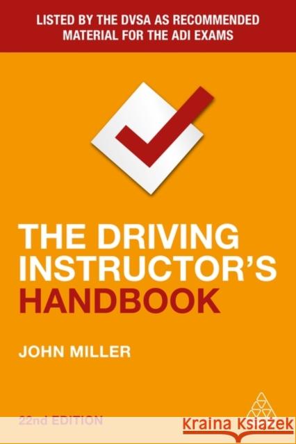 The Driving Instructor's Handbook John Miller 9781398602786 Kogan Page Ltd