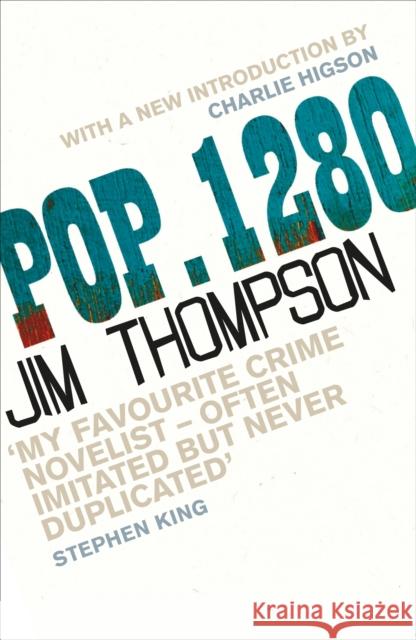 POP. 1280: As seen on Between the Covers Jim Thompson 9781398720992 Orion Publishing Co
