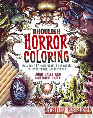 The Horror Coloring Kit Juan Calle Santiago Calle 9781398858152 Sirius Entertainment