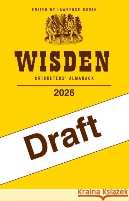 Wisden Cricketers' Almanack 2026 Lawrence Booth 9781399427203 Wisden
