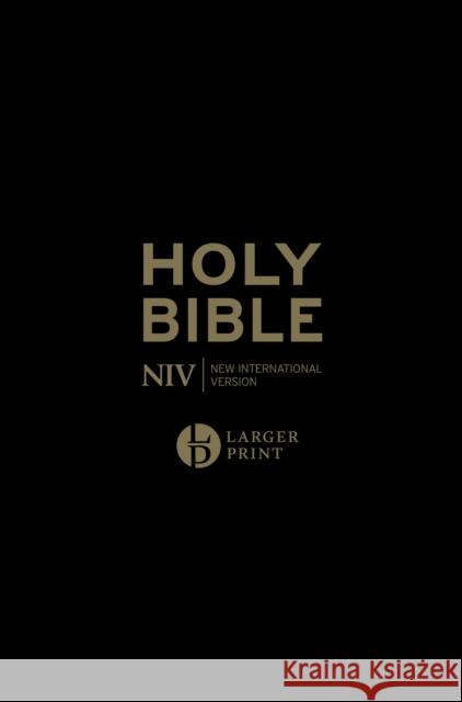 NIV Larger Print Personal Black Leather Bible New International Version 9781399807685