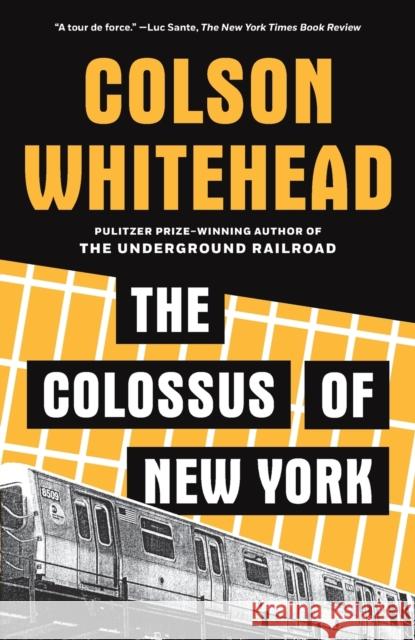 Colossus of New York Colson Whitehead 9781400031245 Anchor Books