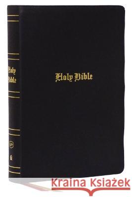 KJV Holy Bible, Super Giant Print Reference Bible, Black, Genuine Leather, 43,000 Cross References, Red Letter, Thumb Indexed, Comfort Print: King Jam Thomas Nelson 9781400329717