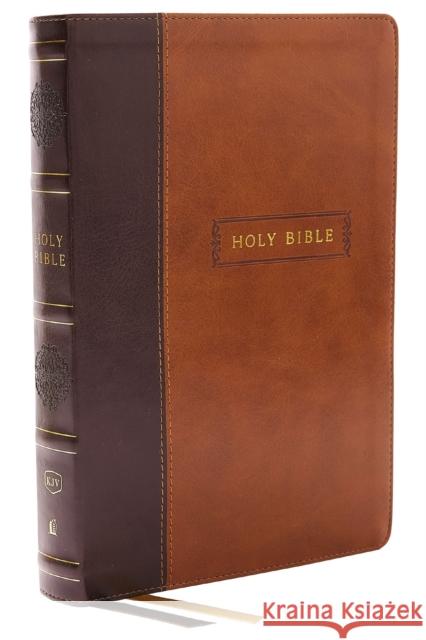 KJV Holy Bible with 73,000 Center-Column Cross References, Brown Leathersoft, Red Letter, Comfort Print: King James Version  9781400330867 Thomas Nelson Publishers