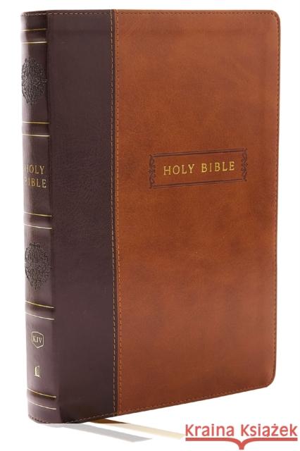 KJV Holy Bible with 73,000 Center-Column Cross References, Brown Leathersoft, Red Letter, Comfort Print (Thumb Indexed): King James Version  9781400331123 Thomas Nelson Publishers