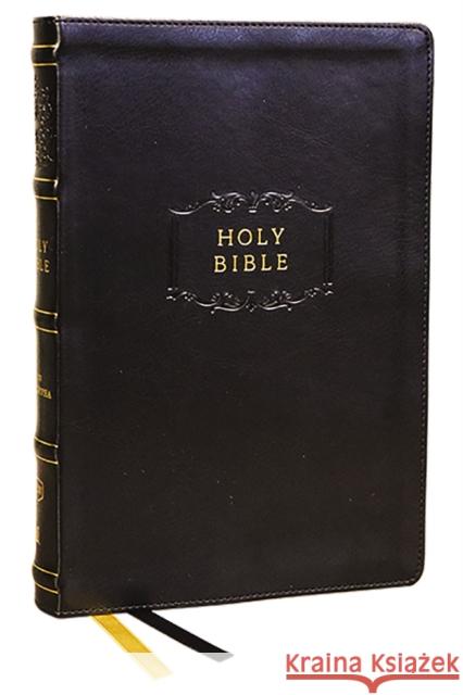 KJV, Center-Column Reference Bible with Apocrypha, Leathersoft, Black, 73,000 Cross-References, Red Letter, Thumb Indexed, Comfort Print: King James Version Thomas Nelson 9781400332014 Thomas Nelson Publishers
