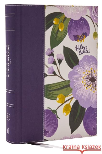 KJV, The Woman's Study Bible, Purple Floral Cloth over Board, Red Letter, Full-Color Edition, Comfort Print: Receiving God's Truth for Balance, Hope, and Transformation  9781400332403 Thomas Nelson