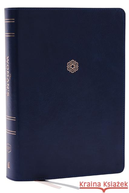 KJV, The Woman's Study Bible, Blue Leathersoft, Red Letter, Full-Color Edition, Comfort Print: Receiving God's Truth for Balance, Hope, and Transformation  9781400332533 Thomas Nelson