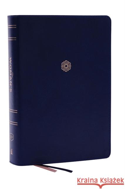 KJV, The Woman's Study Bible, Blue Leathersoft, Red Letter, Full-Color Edition, Comfort Print (Thumb Indexed): Receiving God's Truth for Balance, Hope, and Transformation  9781400332557 Thomas Nelson
