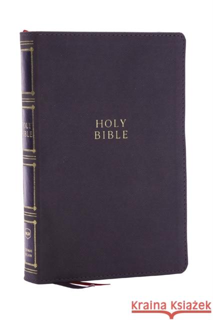 NKJV, Compact Center-Column Reference Bible, Gray Leathersoft, Red Letter, Comfort Print  9781400333059 Thomas Nelson Publishers