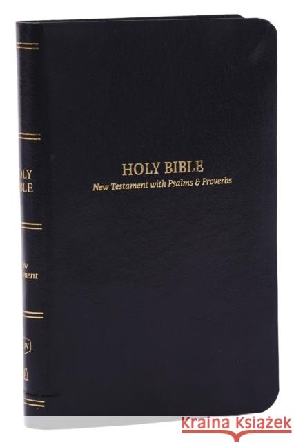 KJV, Pocket New Testament with Psalms and   Proverbs, Black Leatherflex, Red Letter, Comfort Print Thomas Nelson 9781400334841 Thomas Nelson Publishers