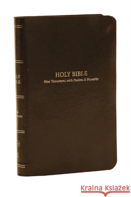 KJV Holy Bible: Pocket New Testament with Psalms and Proverbs, Brown Leatherflex, Red Letter, Comfort Print: King James Version Thomas Nelson 9781400334858