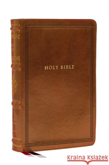 KJV Large Print Reference Bible, Brown Leathersoft, Red Letter, Comfort Print (Sovereign Collection): Holy Bible, King James Version Thomas Nelson 9781400344192 Thomas Nelson