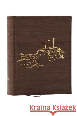 NKJV, Journal the Word Bible, Large Print: Reflect, Journal or Create Art Next to Your Favorite Verses (Brown Leathersoft over Board, Red Letter) Thomas Nelson 9781400352340 Thomas Nelson
