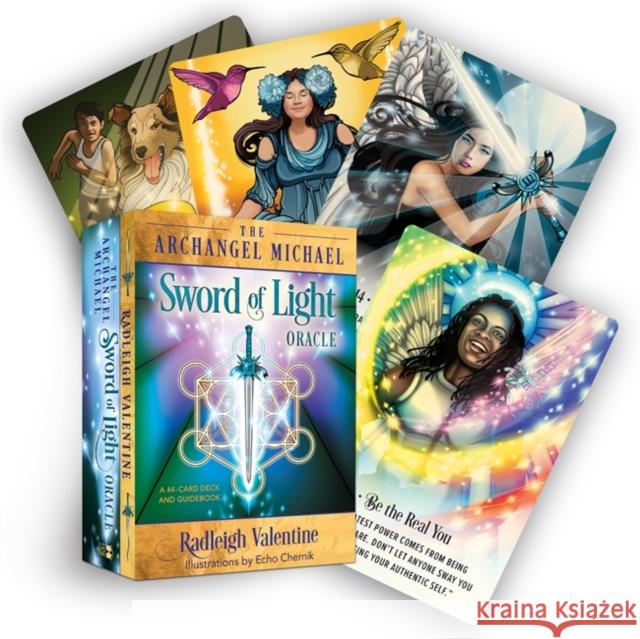 The Archangel Michael Sword of Light Oracle: A 44-Card Deck and Guidebook Radleigh Valentine Echo Chernik 9781401956714 Hay House