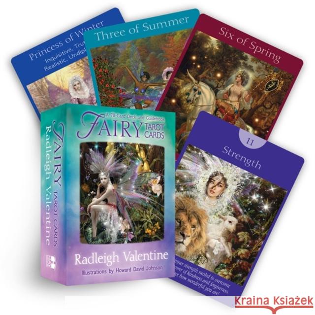 Fairy Tarot Cards: A 78-Card Deck and Guidebook Radleigh Valentine 9781401957209