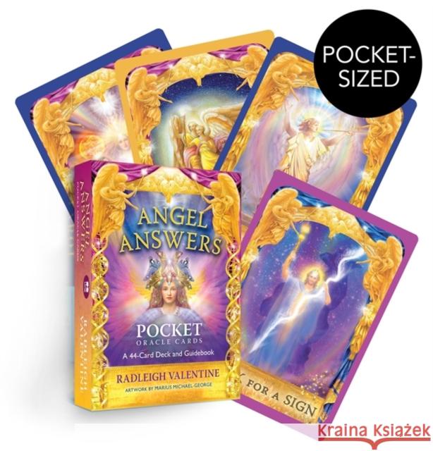 Angel Answers Pocket Oracle Cards: A 44-Card Deck and Guidebook Radleigh Valentine 9781401973636
