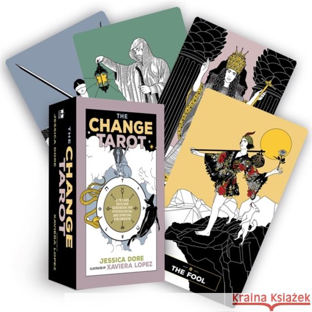 The Change Tarot: A 78-Card Deck and Guidebook for Psychological and Spiritual Exploration Jessica Dore 9781401974718 Hay House