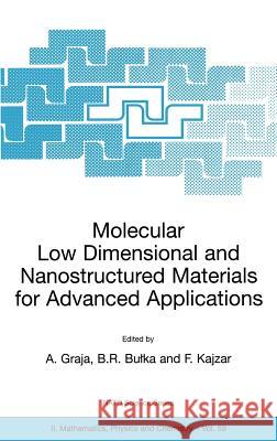 Molecular Low Dimensional and Nanostructured Materials for Advanced Applications A. Graja, B.R. Bulka, F. Kajzar 9781402005770 Springer-Verlag New York Inc.