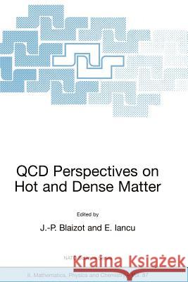 QCD Perspectives on Hot and Dense Matter Jean-Paul Blaizot J. P. Blaizot E. Iancu 9781402010361 Kluwer Academic Publishers