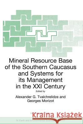 Mineral Resource Base of the Southern Caucasus and Systems for Its Management in the XXI Century: Proceedings of the NATO Advanced Research Workshop o Tvalchrelidze, Alexander G. 9781402011245 Springer
