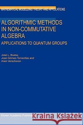 Algorithmic Methods in Non-Commutative Algebra: Applications to Quantum Groups Bueso, J. L. 9781402014024 Kluwer Academic Publishers