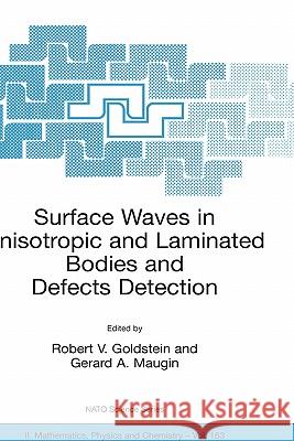 Surface Waves in Anisotropic and Laminated Bodies and Defects Detection R. V. Goldstein Robert V. Goldstein G. a. Maugin 9781402023859 Springer