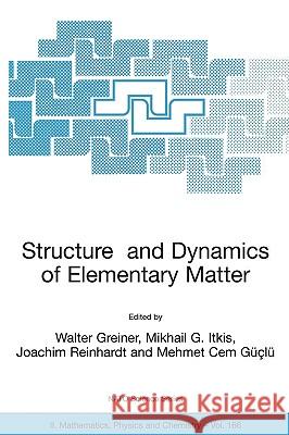 Structure and Dynamics of Elementary Matter Mikhail G. Itkis Joachim Reinhardt Mehmet Cem G]gl] 9781402024450 Springer