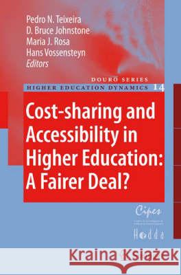 Cost-Sharing and Accessibility in Higher Education: A Fairer Deal? Teixeira, Pedro N. 9781402046599