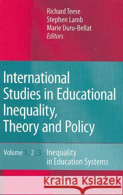 International Studies in Educational Inequality, Theory and Policy Set Teese, Richard 9781402059155 Springer